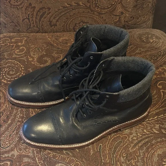 Johnston & Murphy Black Leather Men's Boots - MAKE OFFER!! - Picture 1 of 5